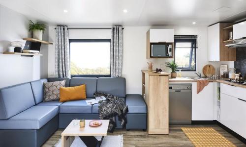 Urlaub in den Bergen 4-Zimmer-Mobilheim für 8 Personen (Prestige 40m²) - Camping La Pène Blanche - Loudenvielle - Draußen im Sommer