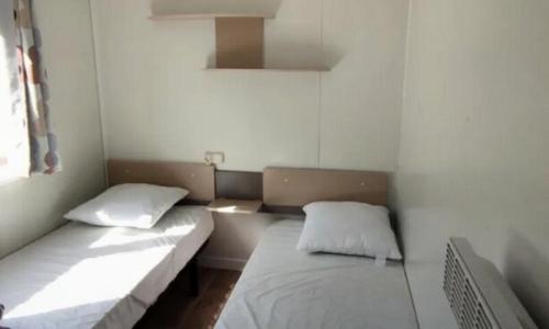 Urlaub in den Bergen 3-Zimmer-Mobilheim für 4 Personen (Confort 27m²) - Camping La Pène Blanche - Loudenvielle - Draußen im Sommer