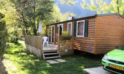 Urlaub in den Bergen 4-Zimmer-Mobilheim für 7 Personen (31m²) - Camping Le Colporteur - Le Bourg-d'Oisans - Draußen im Sommer