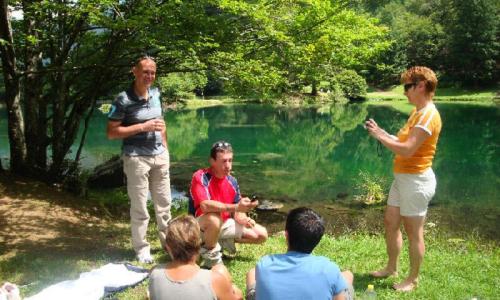 Urlaub in den Bergen Camping Le Pas de l'Ours - Aston - Draußen im Sommer