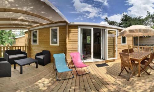 Vacanze in montagna Casa mobile 4 stanze per 6 persone (Confort 32m²) - Camping Les Airelles - Baratier - Esteriore estate