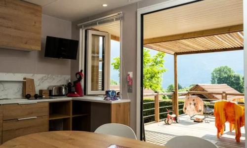 Vacanze in montagna Casa mobile 3 stanze per 4 persone (20m²) - Camping Les Fontaines - Lathuile - Esteriore estate