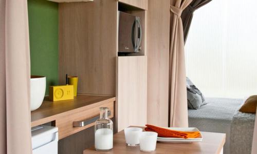 Vacanze in montagna Casa mobile 3 stanze per 4 persone (16m²) - Camping Les Fontaines - Lathuile - Esteriore estate