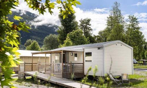 Urlaub in den Bergen 3-Zimmer-Mobilheim für 4 Personen (34m²) - Camping Sandaya la Nublière - Doussard - Draußen im Sommer