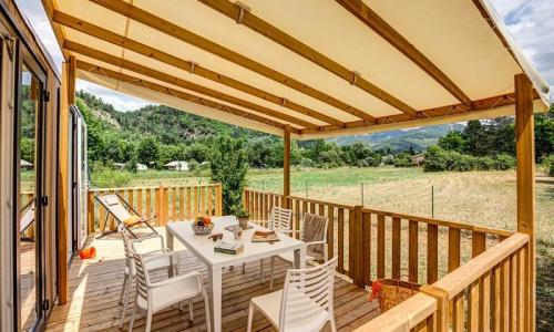 Vakantie in de bergen Mobile-Home 4 kamers 6 personen (38m²) - Camping Sandaya le Domaine du Verdon - Castellane - Buiten zomer