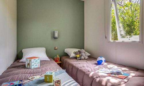 Urlaub in den Bergen 4-Zimmer-Mobilheim für 6 Personen (38m²) - Camping Sandaya le Domaine du Verdon - Castellane - Draußen im Sommer
