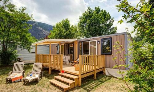 Vakantie in de bergen Mobile-Home 4 kamers 6 personen (38m²) - Camping Sandaya le Domaine du Verdon - Castellane - Buiten zomer
