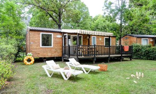 Vacanze in montagna Casa mobile 4 stanze per 7 persone (39m²) - Camping Sandaya le Domaine du Verdon - Castellane - Esteriore estate