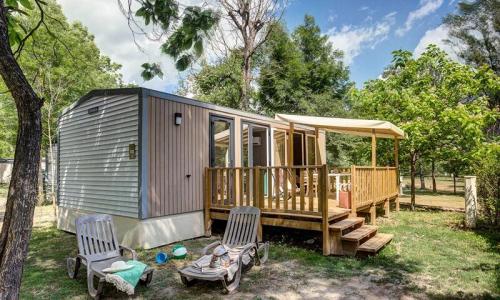 Vakantie in de bergen Mobile-Home 3 kamers 4 personen (33m²) - Camping Sandaya le Domaine du Verdon - Castellane - Buiten zomer