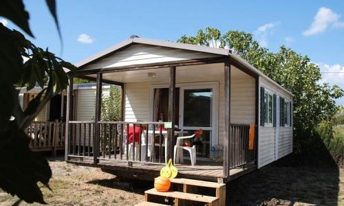 Vakantie in de bergen Mobile-Home 3 kamers 4 personen (23m²) - Camping Tikayan La Pinatelle - Saint-Auban - Buiten zomer