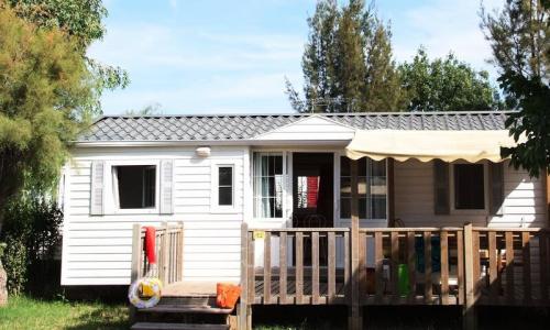 Vakantie in de bergen Mobile-Home 4 kamers 8 personen (32m²) - Camping Tikayan La Pinatelle - Saint-Auban - Buiten zomer