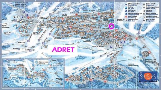 Vakantie in de bergen Chalet Adret - Les Saisies - Kaart