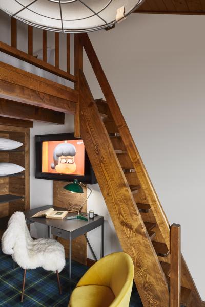 Каникулы в горах Номер дуплекс 4 чел. (Cabane) - Chalet Alpen Valley - Combloux - Комната