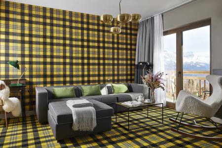 Vakantie in de bergen Suite 4 personen (Mont-Blanc) - Chalet Alpen Valley - Combloux - Woonkamer