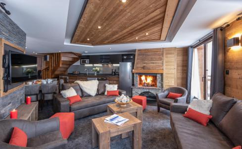 Holiday in mountain resort 6 room duplex apartment 10 people - Chalet Altitude - Val Thorens - Living room