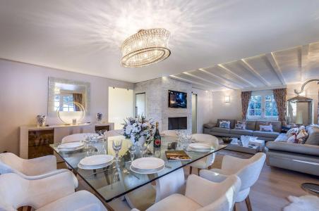 Holiday in mountain resort 6 room quadriplex chalet 10 people - Chalet Amnésia - Courchevel - Living room