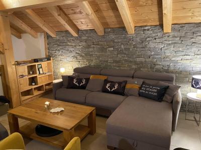 Holiday in mountain resort Chalet triplex 4 rooms cabin 8 people - Chalet Arpita - Valloire - Living room