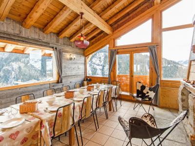 Holiday in mountain resort Chalet Balcon du Paradis - Peisey-Vallandry - Dining area