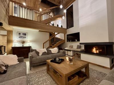 Holiday in mountain resort 9 room quadriplex chalet 12 people - Chalet Beaufaire - Morzine - Living room