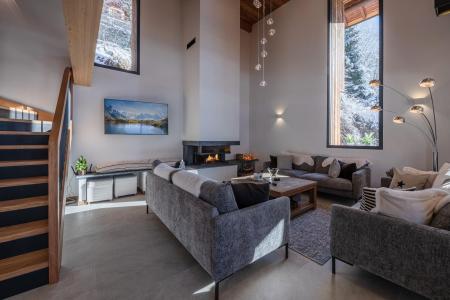 Urlaub in den Bergen Chalet Quadriplex 9 Zimmer 12 Personen - Chalet Beaufaire - Morzine - Wohnzimmer