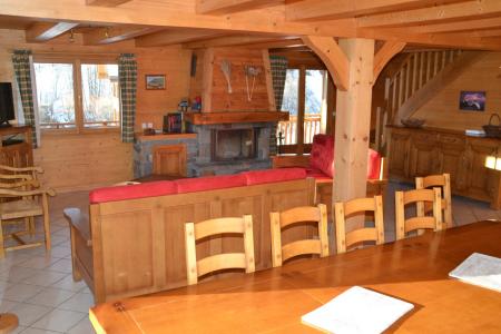 Vakantie in de bergen Chalet 7 kamers 14 personen - Chalet Berceau des Pistes - Le Grand Bornand - Woonkamer