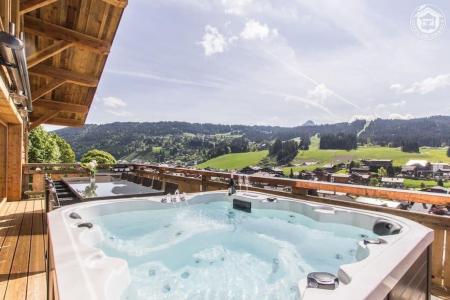 Urlaub in den Bergen Triplex-Chalet 7 zimmer 12 Personnen - Chalet Berio - Les Gets - Terrasse