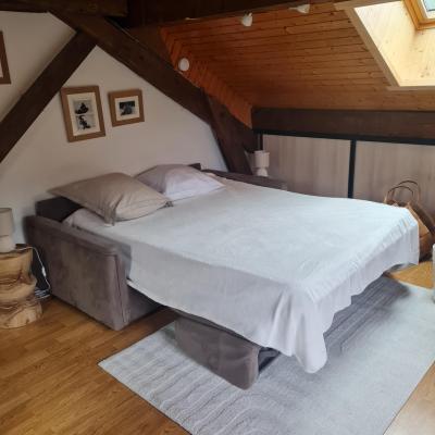 Urlaub in den Bergen Studio für 3 Personen - Chalet Bleuet - Le Grand Bornand - Wohnzimmer