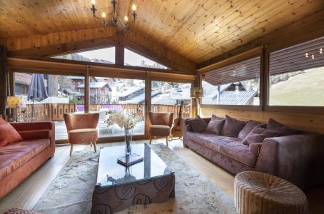 Holiday in mountain resort Chalet Boudu - La Plagne - Living room
