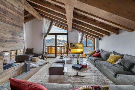 Holiday in mountain resort 7 room chalet 14 people - Chalet Carcentina - Courchevel - Living room