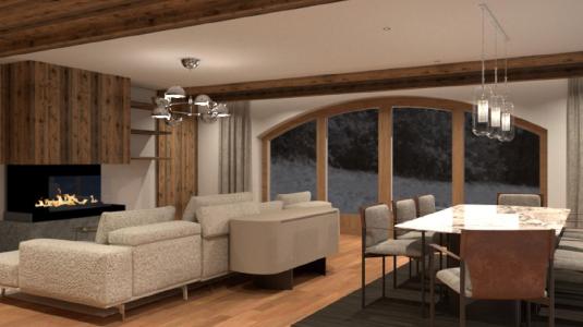Holiday in mountain resort 6 room duplex apartment 12 people (102) - Chalet Chardon - Val d'Isère - Living room