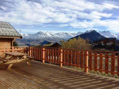 Holiday in mountain resort Chalet Chez Tom - La Toussuire - Terrace