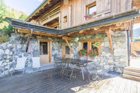 Urlaub in den Bergen 4-Zimmer-Holzhütte für 6 Personen - Chalet Coeur de neige - Le Grand Bornand - Terrasse