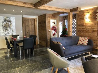 Urlaub in den Bergen 4-Zimmer-Holzhütte für 6 Personen - Chalet Coeur de neige - Le Grand Bornand - Wohnzimmer