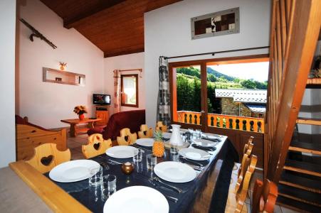 Holiday in mountain resort 4 room duplex apartment 10 people - Chalet Cristal - Les Menuires - Table
