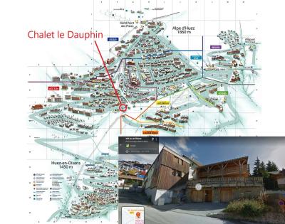 Vakantie in de bergen Chalet Dauphin - Alpe d'Huez - Kaart