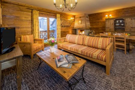 Vakantie in de bergen Appartement 3 kamers 4-6 personen - Chalet de l'Ours - Les Arcs - Woonkamer