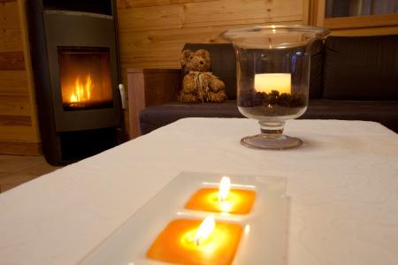 Holiday in mountain resort Chalet de la Dame Blanche - Les Menuires - Stove