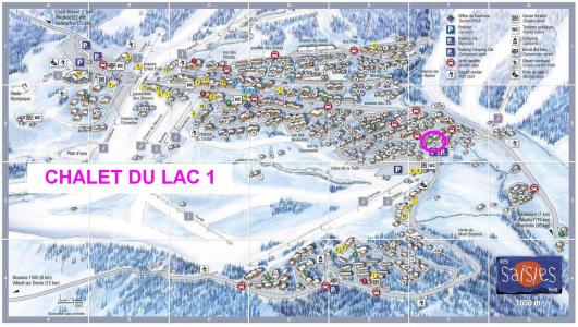 Holiday in mountain resort Chalet du Lac 1 - Les Saisies - Plan