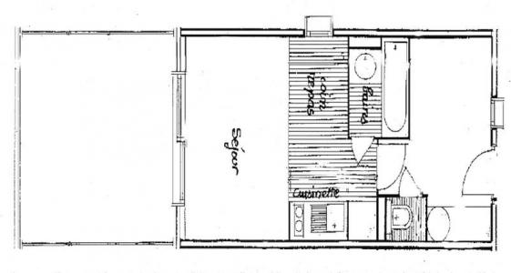 Каникулы в горах Квартира студия со спальней для 5 чел. (301) - Chalet du Lac 3 - Les Saisies - квартира