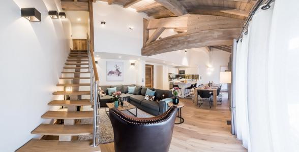 Urlaub in den Bergen 6 Zimmer Maisonettewohnung für 9 Personen (P) - Chalet Eagle Lodge - Tignes - Wohnzimmer