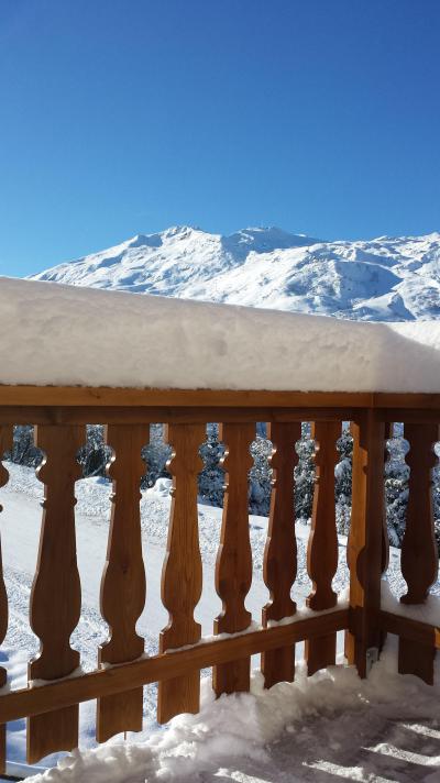 Vakantie in de bergen Chalet Eglantier - Les Menuires - Terras