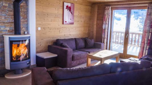 Urlaub in den Bergen Chalet Eglantier - Les Menuires - Wohnzimmer