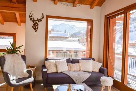 Holiday in mountain resort 5 room triplex chalet 10 people (MARCEL) - Chalet Eterlou - Les Menuires - Living room