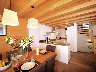 Holiday in mountain resort Chalet Falcons Nest - Thyon - Open-plan kitchen