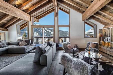 Holiday in mountain resort 7 room triplex chalet 12 people - Chalet Fontany - Méribel - Living room