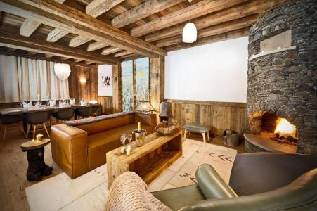 Holiday in mountain resort Chalet triplex 6 rooms cabin 12 people - Chalet Genepy - Val d'Isère - Living room