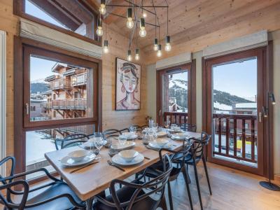 Holiday in mountain resort Semi-detached 5 room chalet 8 people - Chalet Grande Casse - Courchevel - Living room