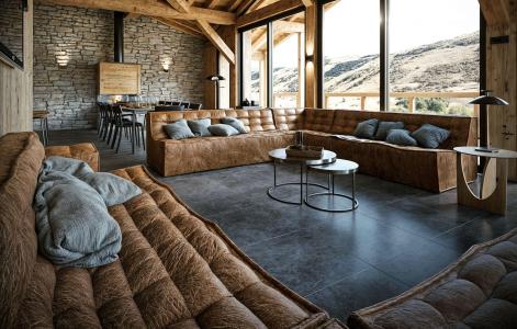 Holiday in mountain resort 7 room chalet 14 people - Chalet L'Hermine - Les 2 Alpes - Living room