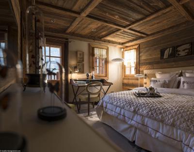 Holiday in mountain resort 7 room triplex chalet 16 people - Chalet la Ferme de Juliette - Le Grand Bornand - Bedroom