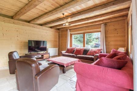 Urlaub in den Bergen 5-Zimmer-Appartment für 13 Personen (Logement 13 personnes) - Chalet LA FERME DU CREUX DU NANT - Châtel - Wohnzimmer